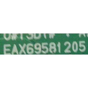 MAIN PARA SMART TV LG 4K RESOLUCION (3840 X 2160) / NUMERO DE PARTE EBT66966802 / EAX69581205 / 2JEBT000-0154 / RU291BA0U9 / 66966802 / NUMERO DE PANEL NC750TQG -ABKH5 / MODELO 75UQ7070ZUD.BUSFLKR
